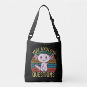 U Axolotl Vragen Retro 90s Funny Axolotl Crossbody Tas (Voorkant)