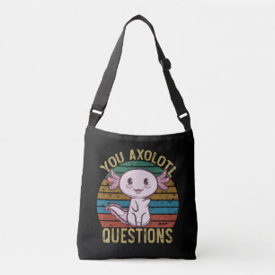 U Axolotl Vragen Retro 90s Funny Axolotl Crossbody Tas