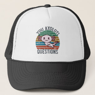 U Axolotl Vragen Retro 90s  Zonnetijd Trucker Pet