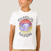 U axolotl vragen t-shirt (Voorkant)