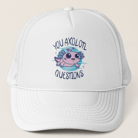 U axolotl vragen trucker pet (Voorkant)