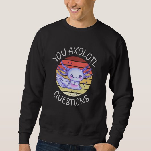 U axolotl vragen trui (Voorkant)
