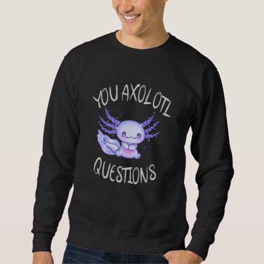U axolotl vragen trui (Voorkant)