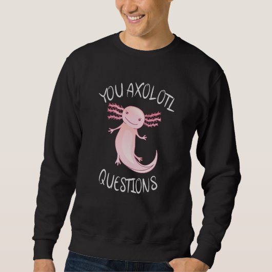 U axolotl vragen trui (Voorkant)