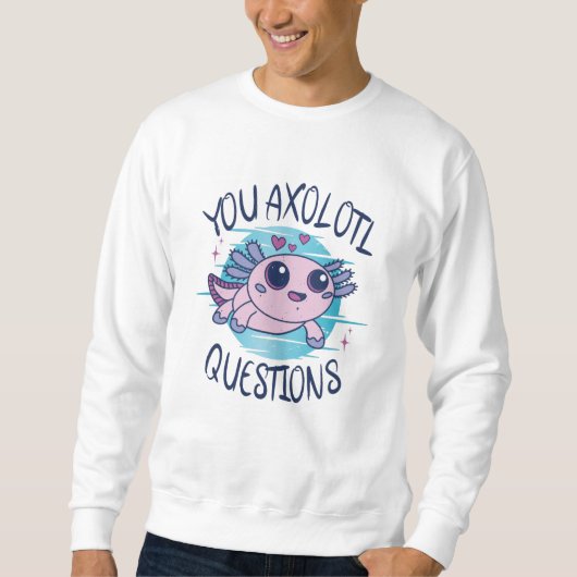 U axolotl vragen trui (Voorkant)