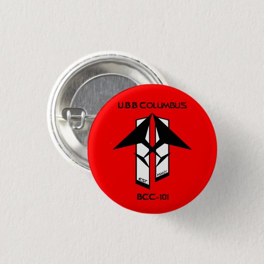 U.B. Columbus Mini Button (Voorkant /achterkant)