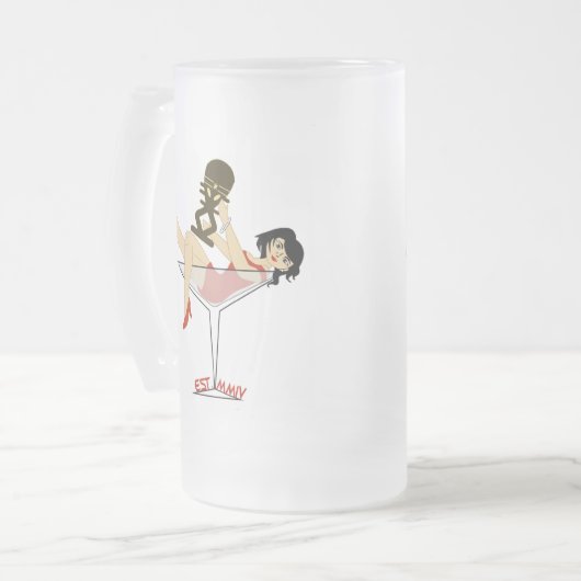 U.B.S. Indycent Frosted Beer Mok (Voorkant links)