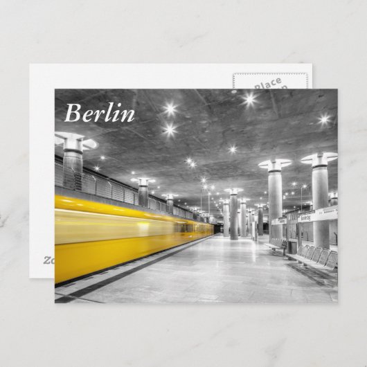 U Bahn Berlin Briefkaart (Voorkant / Achterkant)