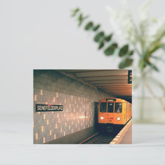 U-Bahn @Senefelderplatz Briefkaart (Staand voorkant)