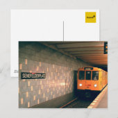 U-Bahn @Senefelderplatz Briefkaart (Voorkant / Achterkant)