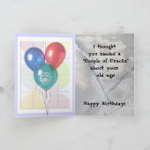 U barst omhoog me! kaart (Binnen)