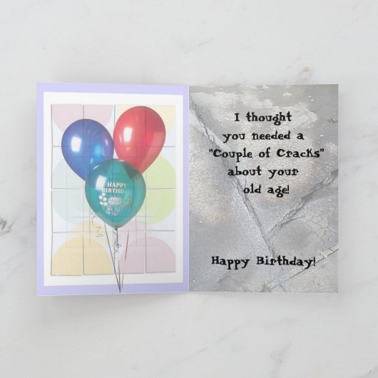 U barst omhoog me! kaart (Binnen)