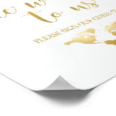 U bedoelt de wereld voor ons | Wereldbol gebarente Poster (Hoek)