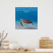 U behoudt uw Motivatie Bijbel Verse Poster (Keuken)