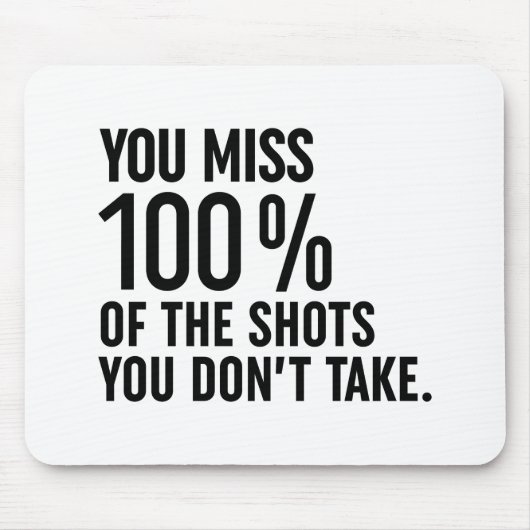 U bent 100% van de schoenen die u niet gebruikt muismat (Voorkant)