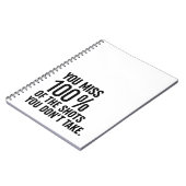 U bent 100% van de schoenen die u niet gebruikt notitieboek (Linkerzijde)