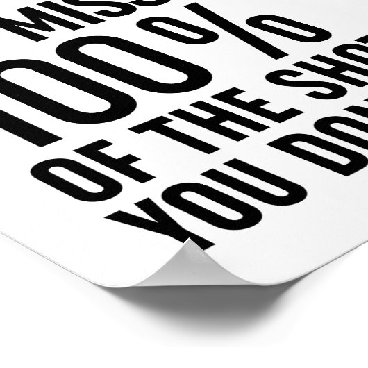 U bent 100% van de schoenen die u niet gebruikt poster (Hoek)