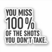 U bent 100% van de schoenen die u niet gebruikt sticker (Voorkant)