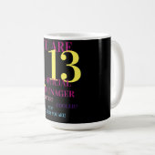 U bent 13 officiële tiener-jarige Mok (Voorkant rechts)