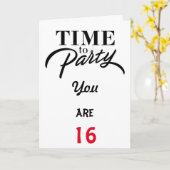 U BENT **16** TIJD OM TE "VIEREN" ***U*** KAART (Gele Bloem)