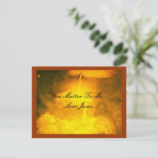 U bent aan me van belang briefkaart (Staand voorkant)