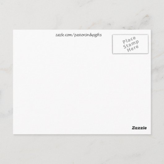 U bent aan me van belang briefkaart (Achterkant)