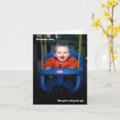 U bent allen opgegroeid Gepersonaliseerd Foto Afst Kaart (Gele Bloem)