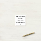U bent altijd geliefd – Aangepaste ondersteuning S Post-it® Notes (Op bureau)