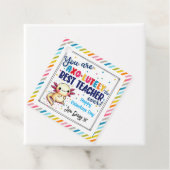 U bent Axo-lutly Best Teache" Valentijn Gift Label (In situ)