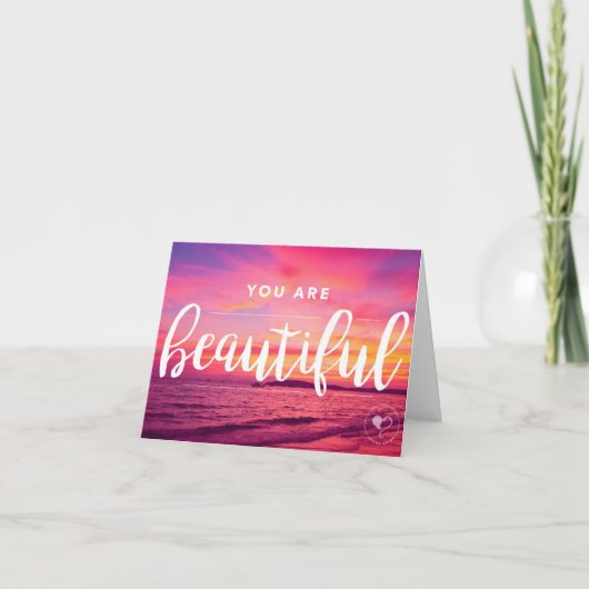 U bent Beautiful Notecard w. Envelope Bedankkaart (Voorkant)