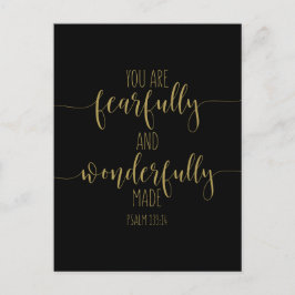 U bent behoorlijk goed en netjes, Psalm 139:14 Briefkaart