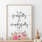 U bent behoorlijk goed en netjes, Psalm 139:14 Poster