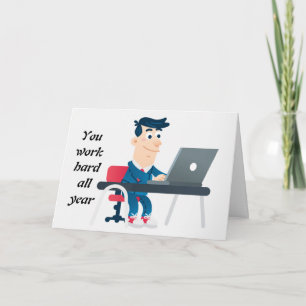 U BENT BEOORDEELD MET HET WERK VERBONDEN CHRISTMAS KAART