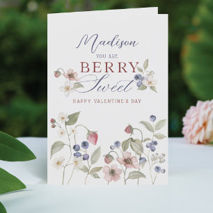 U bent Berry Sweet Waterverf Berries Valentijn Feestdagen Kaart