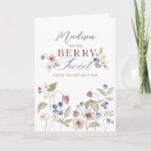 U bent Berry Sweet Waterverf Berries Valentijn Feestdagen Kaart (Voorkant)