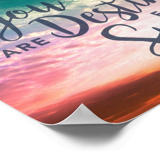 U bent bestemd voor het Poster Succes (Hoek)