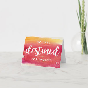 U bent Bestemd voor Success Notecard w. Envelope Bedankkaart