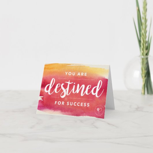 U bent Bestemd voor Success Notecard w. Envelope Bedankkaart (Voorkant)