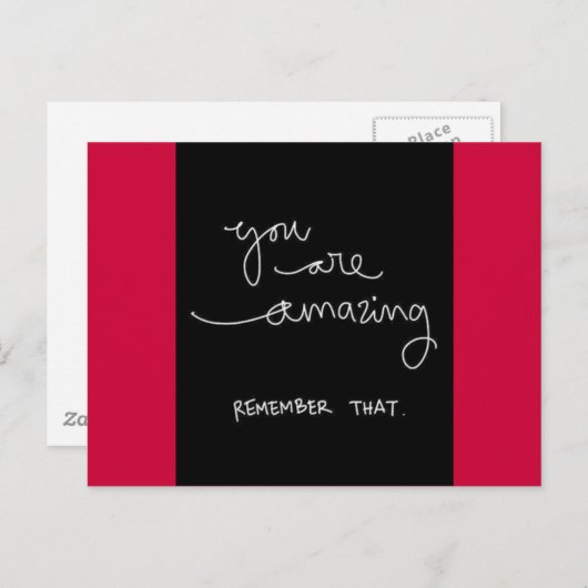 U BENT BEWUST DAT HET MOTIVATIE ENCOURA BRIEFKAART (Voorkant / Achterkant)