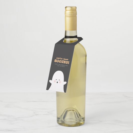 U bent Boozed Halloween Cute Ghost Flessenhanger (Schuin)