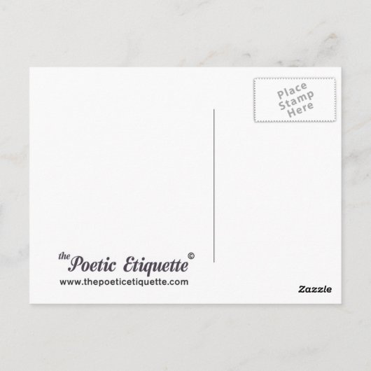 U bent Boring Briefkaart (Achterkant)