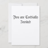 U bent Cordially uitgenodigd Kaart (Voorkant)