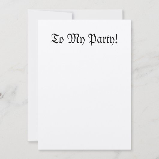 U bent Cordially uitgenodigd Kaart (Achterkant)