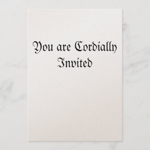 U bent Cordially uitgenodigd Kaart