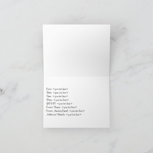 U bent cordially uitgenodigde… (Binnen)