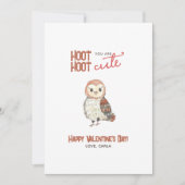 U bent Cute Owl Valentijnsdag Feestdagenkaart (Voorkant)