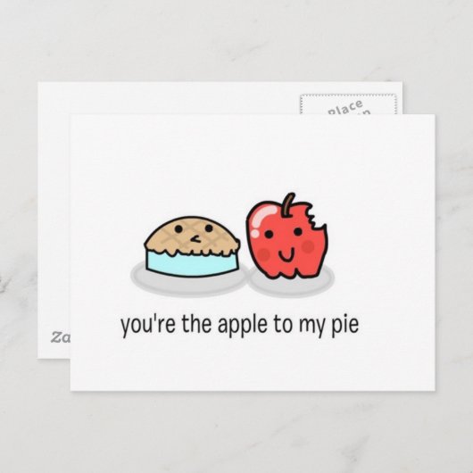 U bent de appel aan mijn pastei briefkaart (Voorkant / Achterkant)