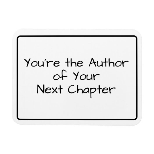 U bent de auteur van uw volgende hoofdstuk... Woor Magneet (Horizontaal)