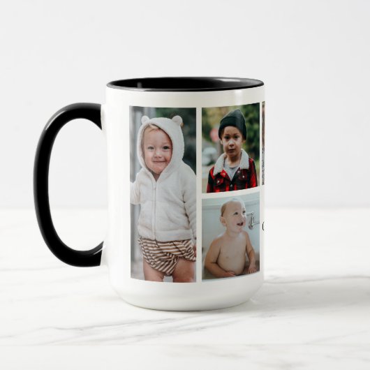 U bent de beste 7-fotocollage (opa/andere) mok (Links)