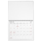 U bent de beste bij grote agenda (geel) kalender (Feb 2027)